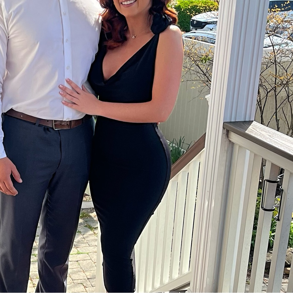 Club london black rose dress